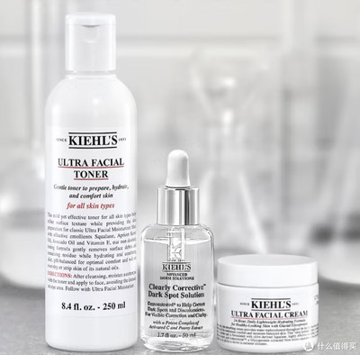 科颜氏(Kiehl's)高保湿爽肤水、面霜与安白瓶 揭秘女神们的护肤神器套装